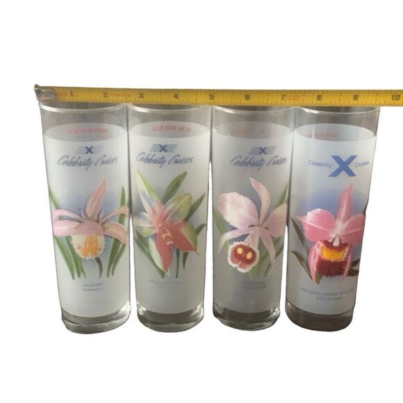 Vintage Celebrity Cruises Frosted High Ball Cocktail Recipe Lot Set Lot Of 4 - Picture 10 of 11